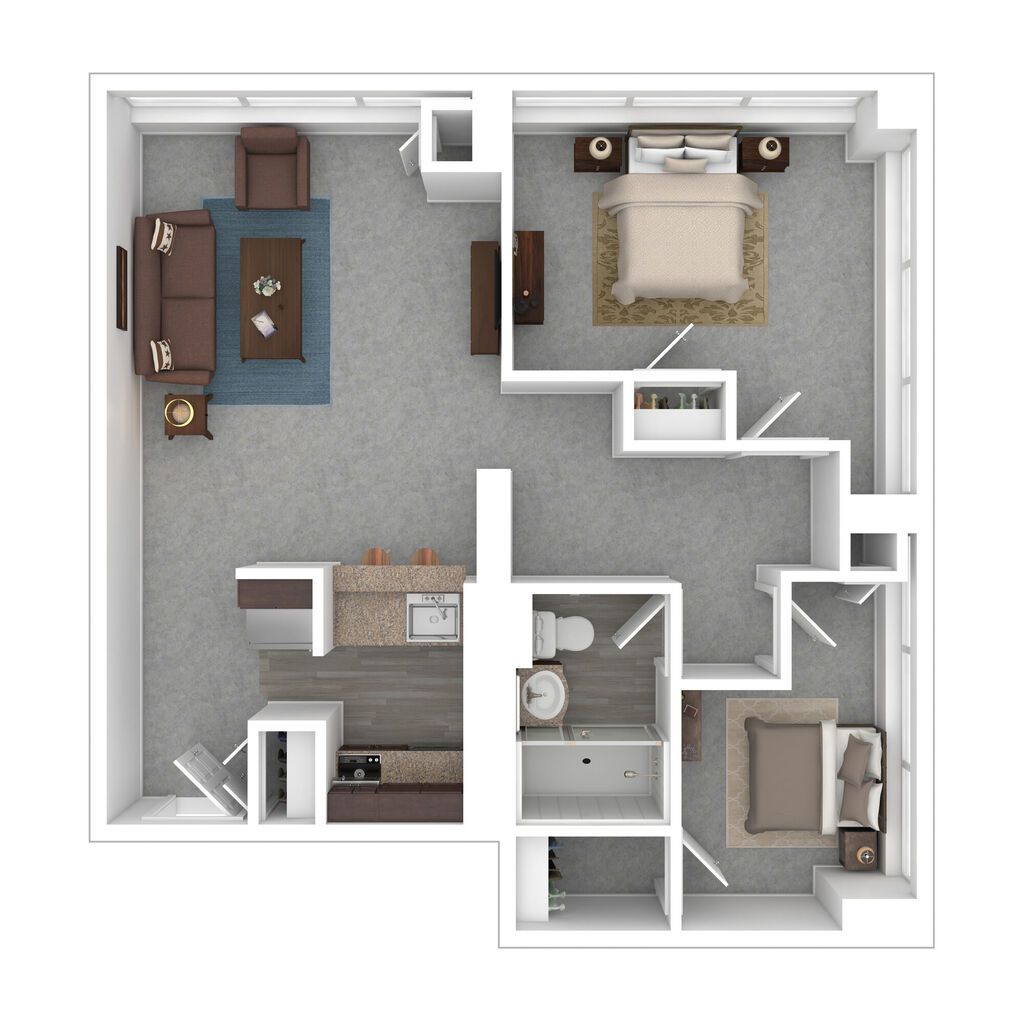 floor plan blueprint vivo living baltimore apartments 3