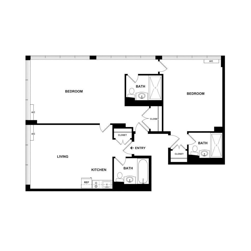 floor plan blueprint vivo living baltimore apartments 4