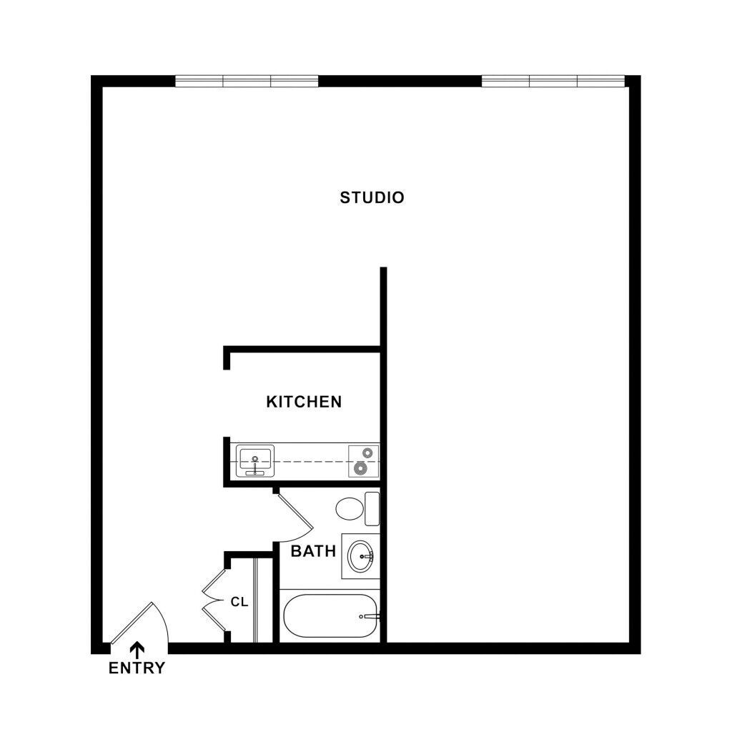 Vivo Living Baltimore 101 W Fayette St floor plan blueprint